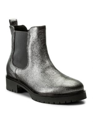 Chelsea boots Gino Rossi argenté