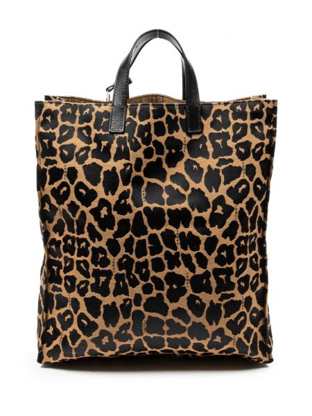 Leopardí shopper kabelka s potiskem Fendi Pre-owned