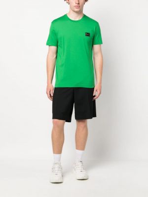 Kokvilnas t-krekls Dolce & Gabbana zaļš