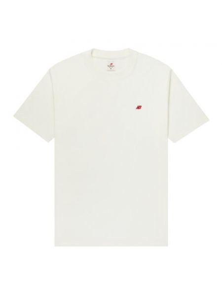 T-shirt en coton en jersey New Balance blanc