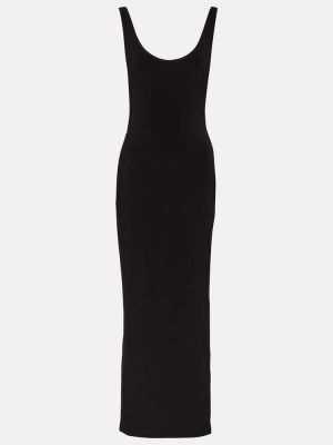 Макси рокля от джърси Norma Kamali черно