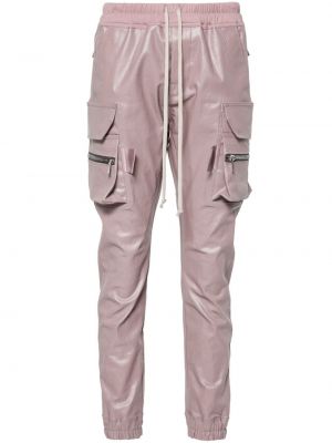Памучни карго панталони Rick Owens розово