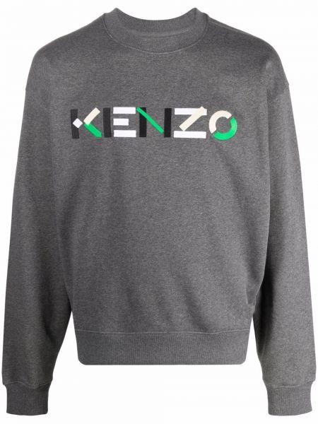 Brodert sweatshirt Kenzo grå