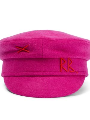 Вълнена шапка от филц Ruslan Baginskiy розово