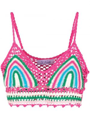 Crop top Mc2 Saint Barth rosa