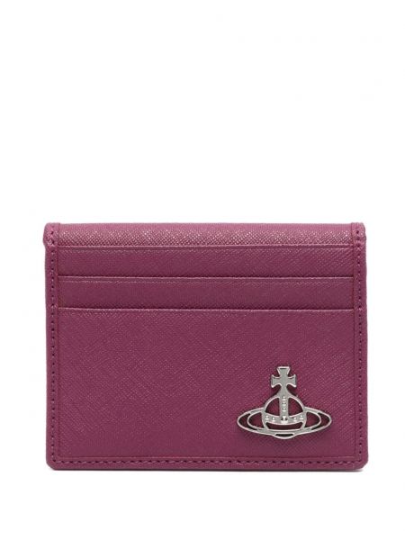 Kožená peňaženka Vivienne Westwood fialová