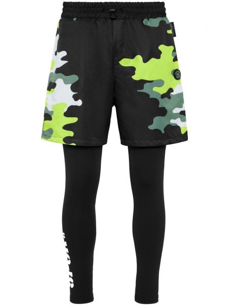 Pantalon de sport à imprimé à imprimé camouflage Plein Sport