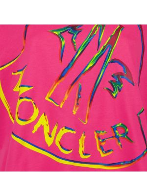 Top oversized Moncler rosa