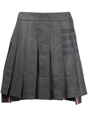 Plisované pruhované sukně Thom Browne šedé