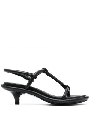 Kožené sandále s otvorenou pätou Marsèll čierna