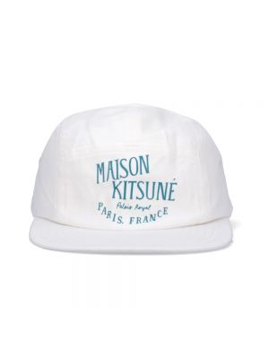 Czapka bawełniana Maison Kitsune biała