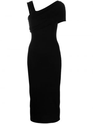 Прилепнала вечерна рокля Federica Tosi черно