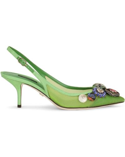 Calzado con tacón Dolce & Gabbana verde