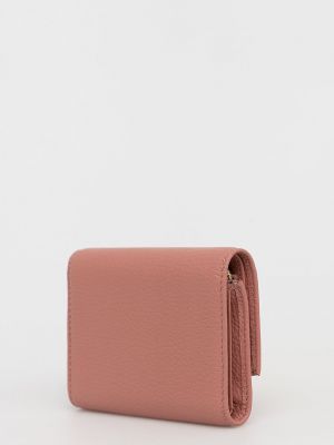 Шкіряний гаманець Coccinelle, рожевий