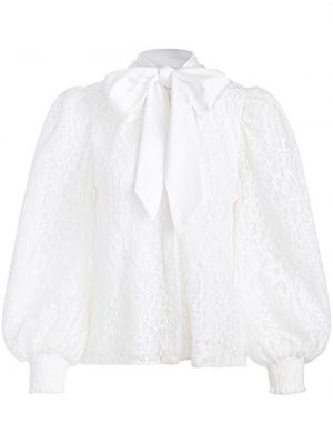 Rosett blus Alice + Olivia vit