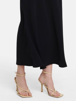 Midi sukně s vysokým pasem Deveaux New York černé
