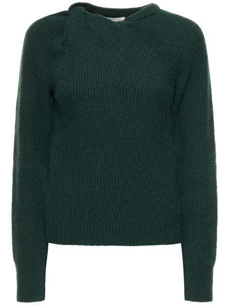 Suéter de cachemir de punto Stella Mccartney verde