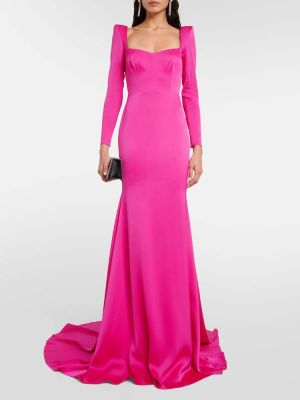 Satenska maksi haljina Alex Perry ružičasta
