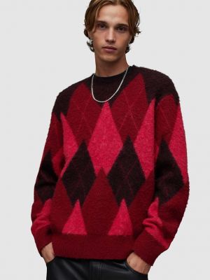 Czerwony sweter Allsaints