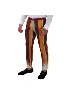 Pantalones slim fit skinny de algodón Dolce & Gabbana