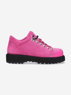 Велурени ниски обувки Diemme розово