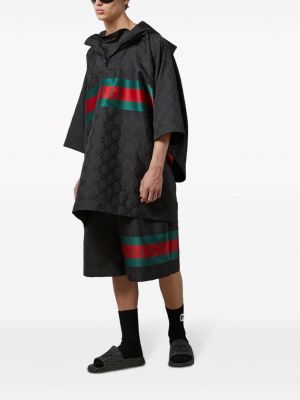 Žakardinis bermuda šortai oversize Gucci juoda