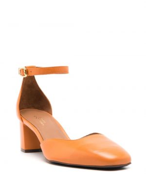 Kožené sandály Sarah Chofakian oranžové