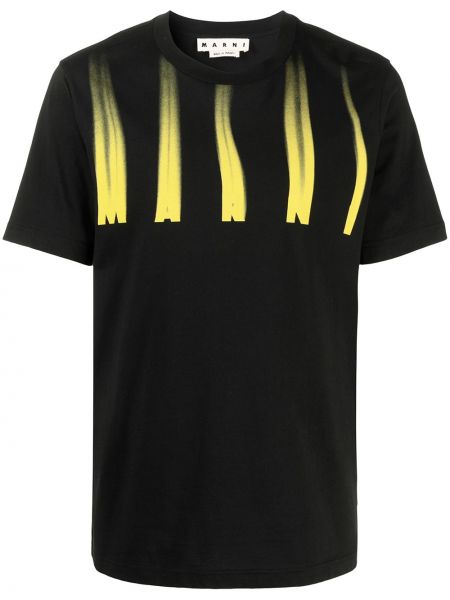 Camiseta con estampado Marni negro