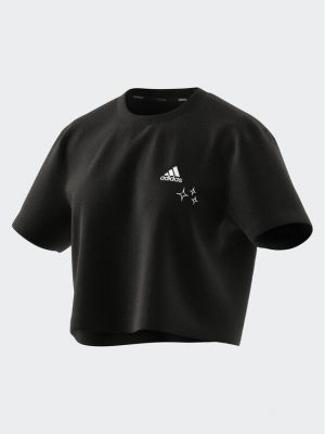 Tričko relaxed fit Adidas černé