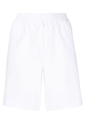 Pantaloni scurți cu broderie Emporio Armani alb