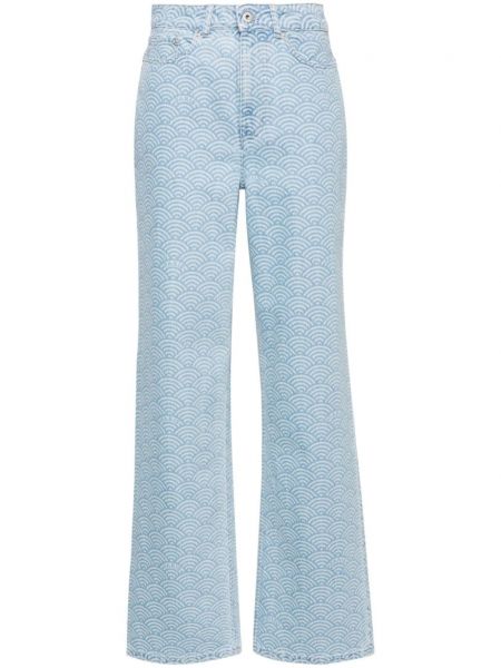 High waist jeans ausgestellt Kenzo blau