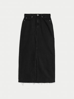 Джинсовая юбка Marks & Spencer черная