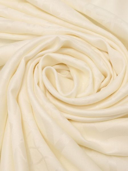 Шелковый шерстяной платок Elie Saab белый