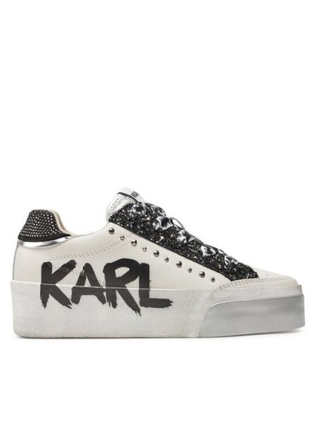 Ilgaauliai batai Karl Lagerfeld balta