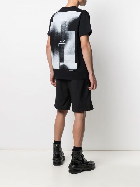 Camiseta con estampado A-cold-wall* negro