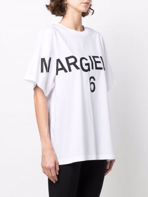 Koszulka z nadrukiem Mm6 Maison Margiela