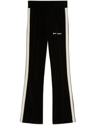 Aksamitne spodnie sportowe w paski z dżerseju Palm Angels