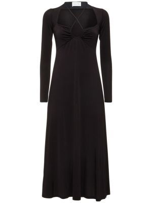 Μίντι φόρεμα Johanna Ortiz μαύρο