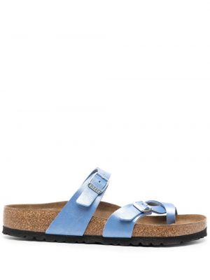 Lær sandaler Birkenstock blå