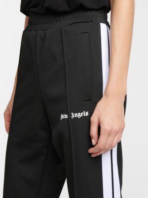 Rovné kalhoty jersey Palm Angels černé