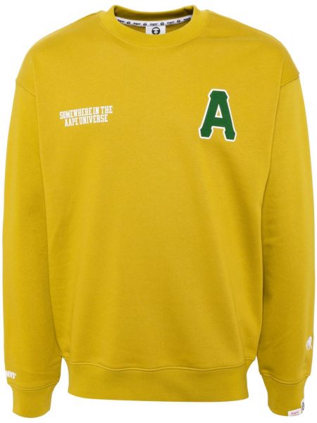 Rund hals sweatshirt med rund hals Aape By *a Bathing Ape® gul