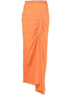 Maxi φούστα Christopher Esber πορτοκαλί