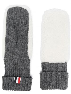 Плетени ръкавици Thom Browne сиво