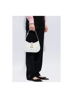 Bolsa de hombro de cuero con estampado elegante Versace