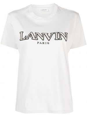 Majica z vezenjem Lanvin siva