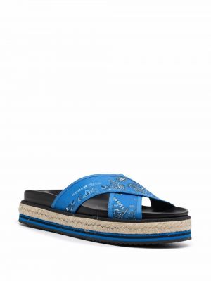 Mustriline platvorm sandaalid Kenzo sinine