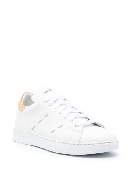 Sneakers di pelle Kiton bianco