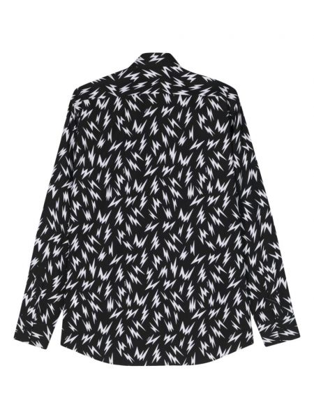 Bavlněná košile s abstraktním vzorem Karl Lagerfeld