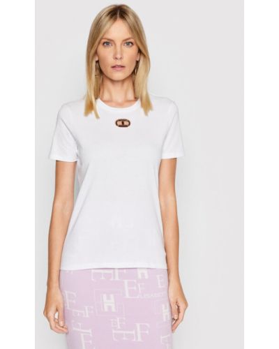 Elisabetta Franchi Póló MA-33N-21E2-V140 Fehér Regular Fit