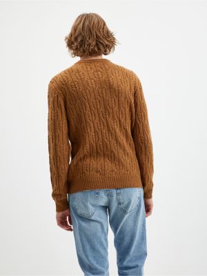Vlnený sveter Tom Tailor hnedá